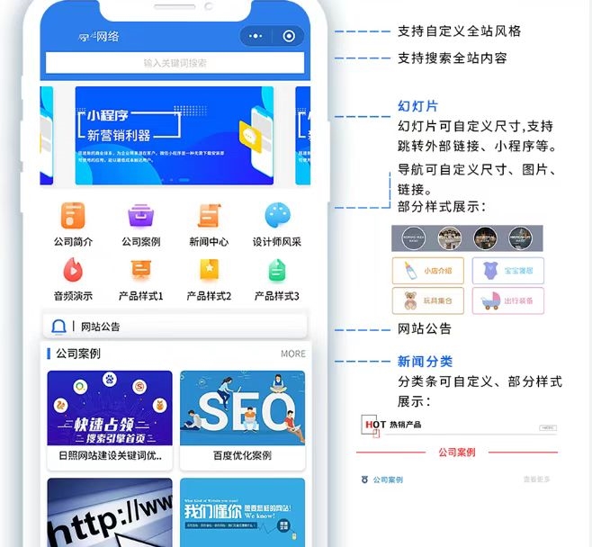 图片[1]-精美企业公司官网小程序【完整后端+小程序前端】-鼎信网