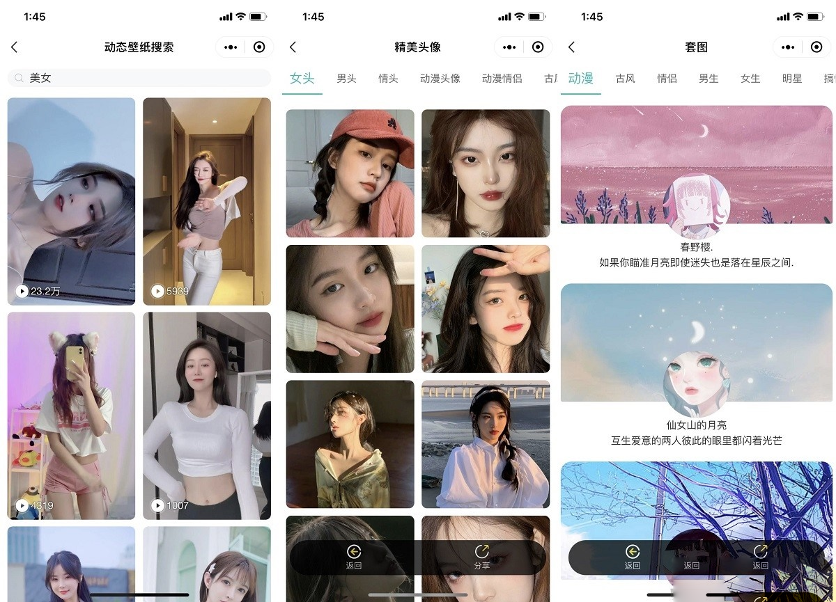 图片[4]-最新版云开发壁纸小程序源码/新版大气UI微信QQ双端壁纸小程序源码-鼎信网